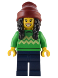 LEGO hol286 Holiday Shopper - Bright Green Sweater