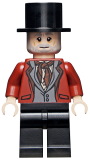 LEGO hp301 Wizard - HP Wizarding World Male, Black Top Hat, Dark Red Suit, Black Legs