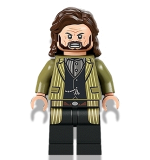 LEGO hp337 Sirius Black - Dark Brown Hair, Olive Green Jacket