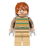 LEGO hp339 Ron Weasley, Striped Sweater, Tan Legs