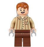 LEGO hp342 Fred Weasley, Tan Striped Shirt