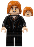 LEGO hp351 Peter Pettigrew (Wormtail) - Black Suit, Light Nougat Hands
