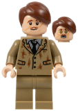 LEGO hp367 Professor Remus Lupin, Dark Tan Suit, Tattered