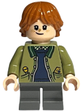 LEGO hp376 Ron Weasley - Olive Green Jacket