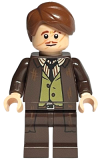 LEGO hp381 Professor Remus Lupin - Dark Brown Jacket, Olive Green Vest