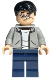 LEGO hp384 Harry Potter - Light Bluish Gray Jacket, Broken Glasses