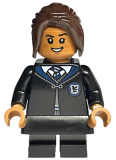 LEGO hp391 Ravenclaw Student - Black Skirt and Short Legs with Dark Bluish Gray Stripes